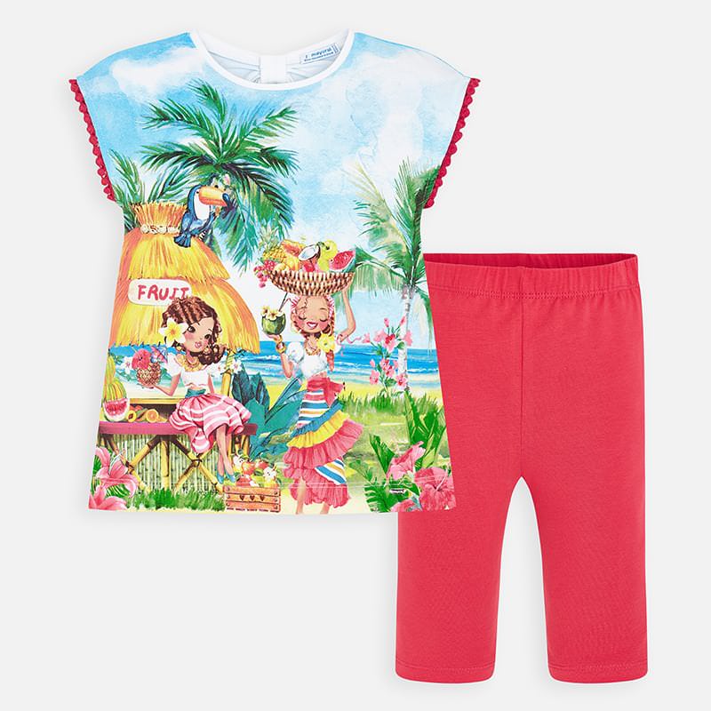 Mayoral Girl SS20 Tropical Legging Set 3547