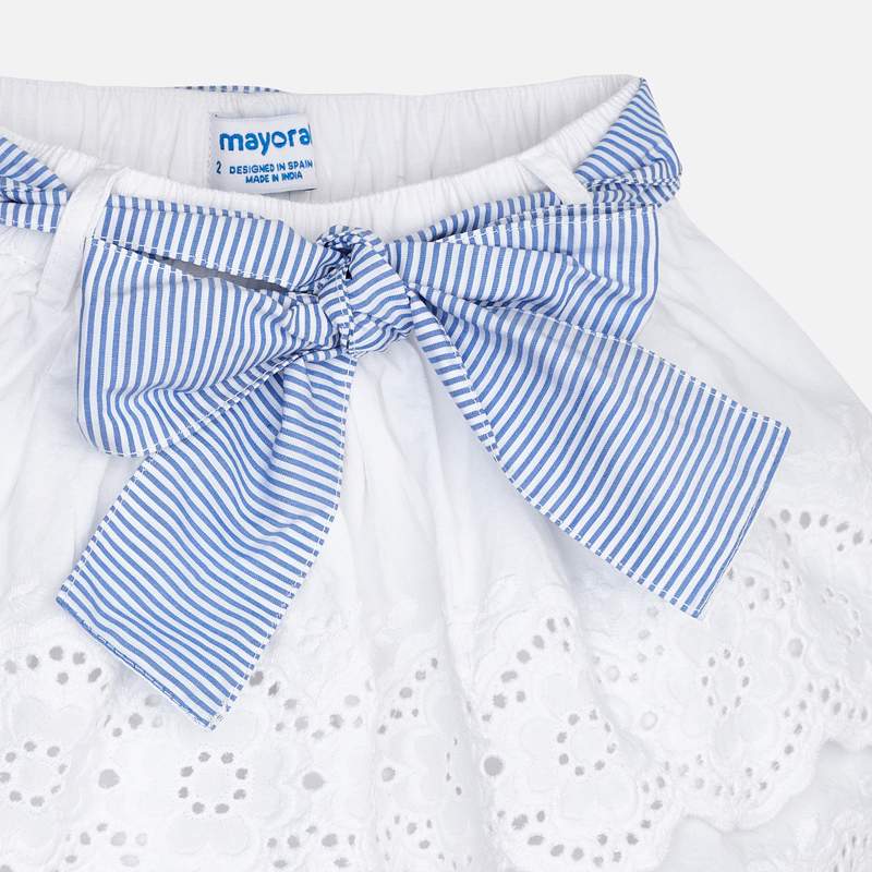 Mayoral Girl SS20 White Embroidered skirt 3905
