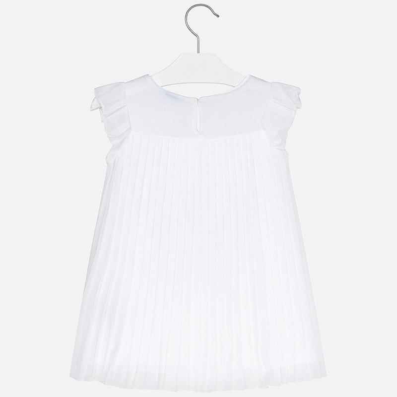 Mayoral Girl SS20 Pleated Satin dress 3912
