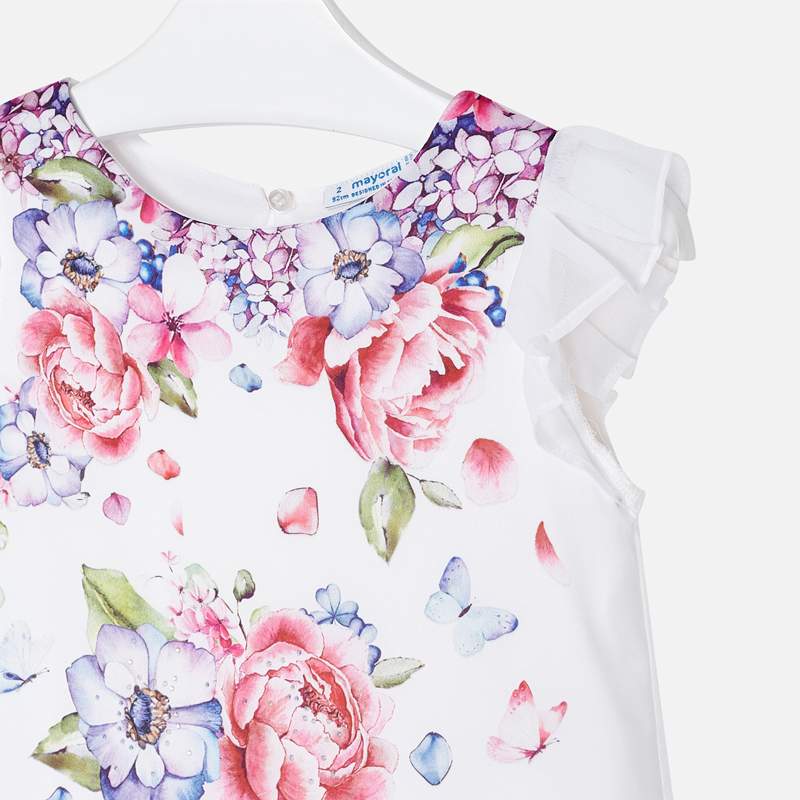 Mayoral Girl SS20 Pleated Satin dress 3912