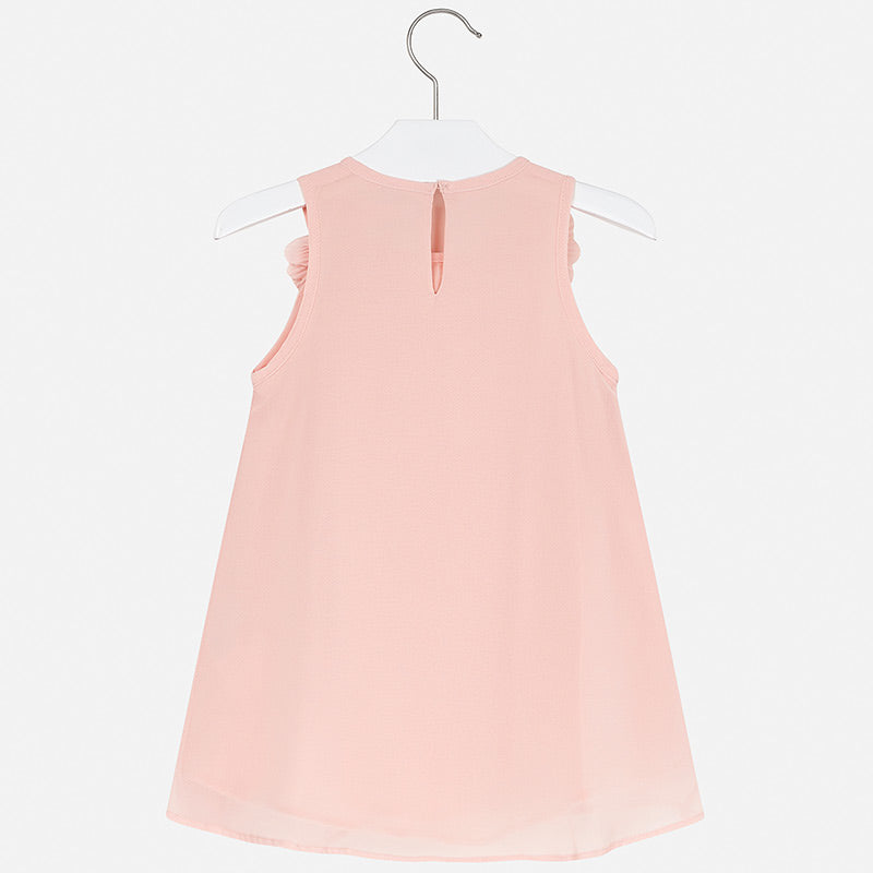Mayoral Girl SS20 Peach Pleated Dress 3922