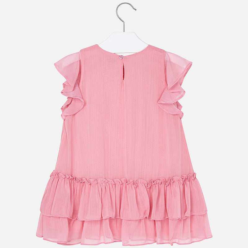 Mayoral Girl SS20 Watermelon Ruffled Dress 3957