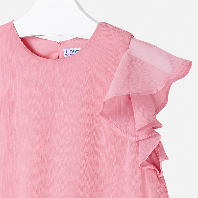 Mayoral Girl SS20 Watermelon Ruffled Dress 3957