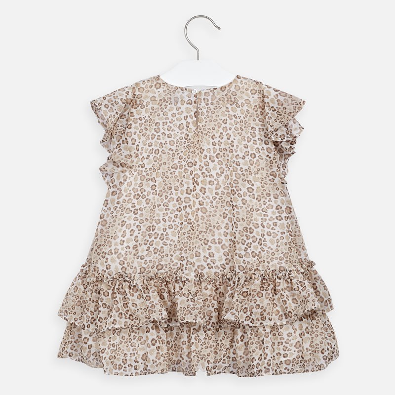 Mayoral Girl SS20 Beige Print Dress 3957