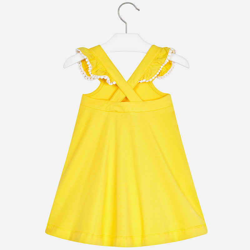 Mayoral Girl SS20 Yellow Embroidered Bicycle Dress 3962