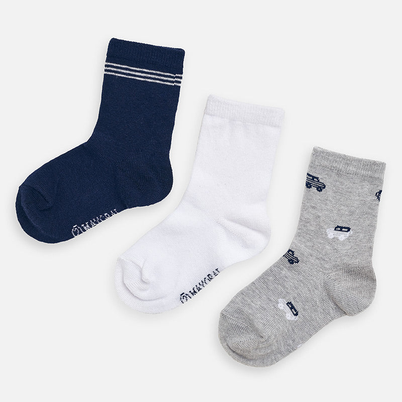 Mayoral Boy SS20 Set of 3 pairs Car Socks 10781