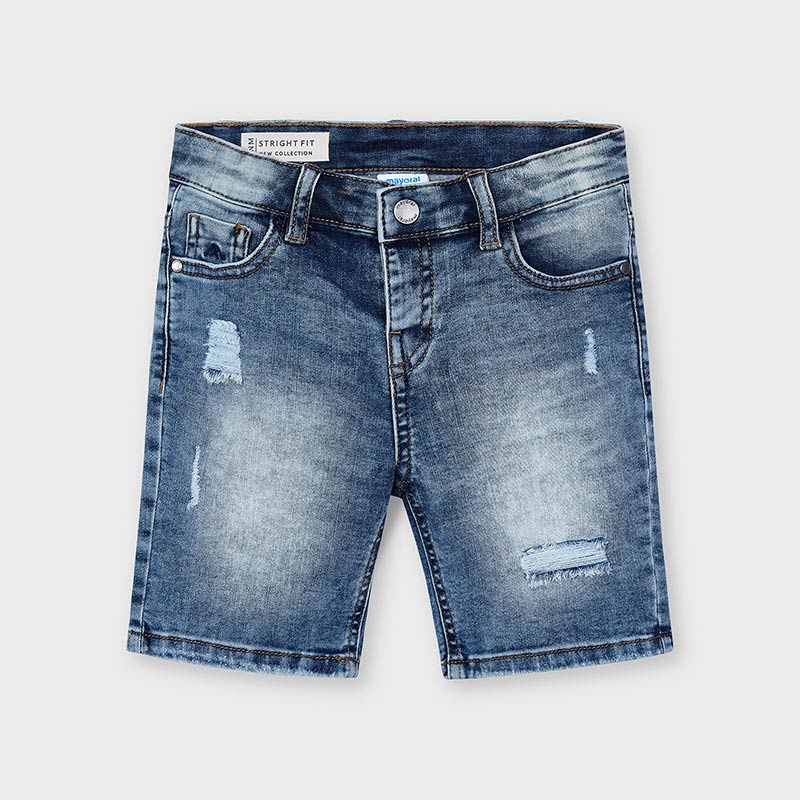 Mayoral Boy SS21 Distressed Denim Shorts 3230