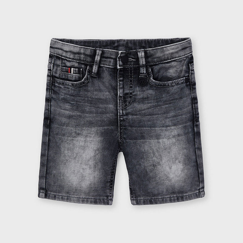 Mayoral Boy Grey Soft Denim Shorts 3239