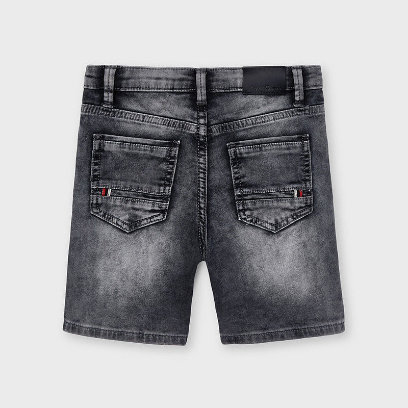 Mayoral Boy Grey Soft Denim Shorts 3239