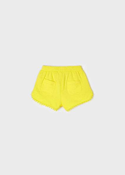 Mayoral Girl SS22 Lemon Chenille Shorts 607