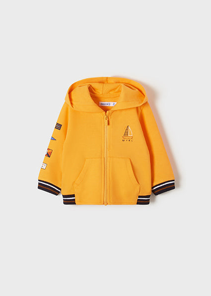Mayoral Baby Boy SS22 Tangerine Hooded Jacket 1406