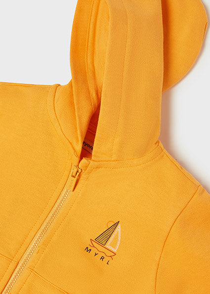 Mayoral Baby Boy SS22 Tangerine Hooded Jacket 1406