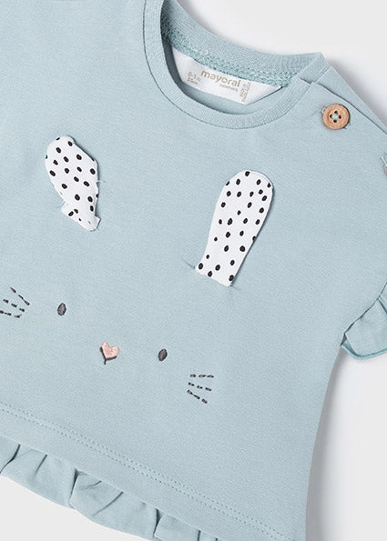 Mayoral Baby Girl 4pc Mint Polka Dot sets 1624