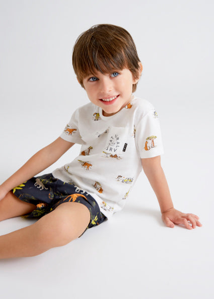 Mayoral Boy SS22 Animal Print T-Shirt 3002