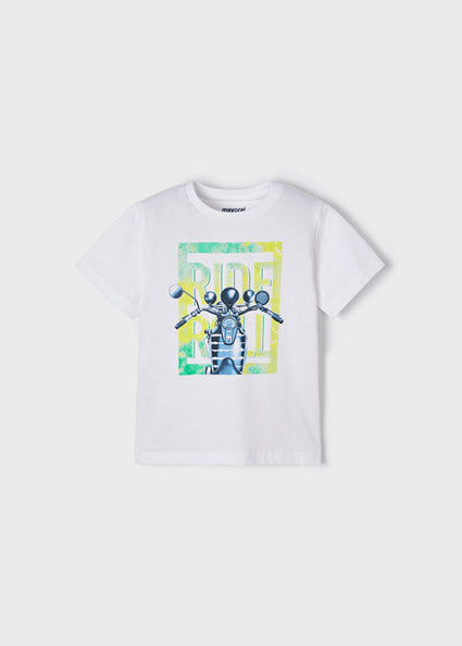 Mayoral Boy SS22 White Printed T-shirt 3011