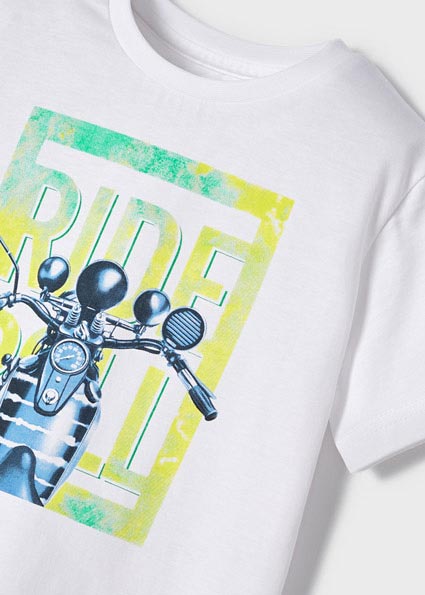Mayoral Boy SS22 White Printed T-shirt 3011