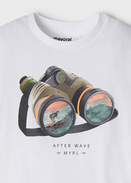 Mayoral Boy SS22 White Binoculars T-short 3018