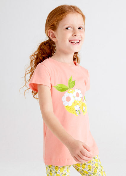 Mayoral Girl SS22 Flamingo Printed T-shirt 3048