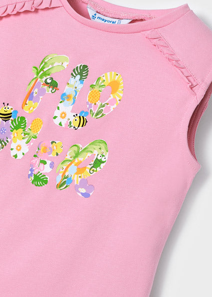 Mayoral Girl SS22 Pink Tank Top 3051