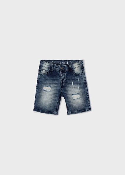 Mayoral Boy SS22 Ripped Denim Shorts 3256