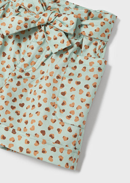 Mayoral Girl SS22 Jade Heart Shorts 3272