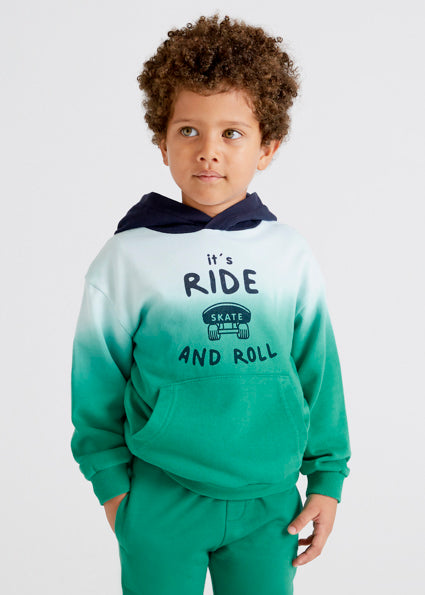 Mayoral Boy SS22 Green & Navy Hoody 3402