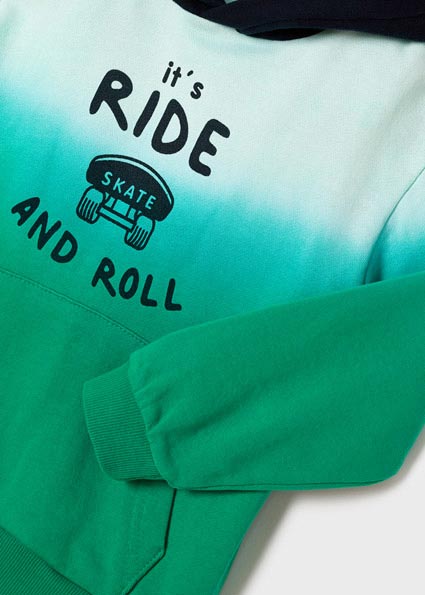 Mayoral Boy SS22 Green & Navy Hoody 3402
