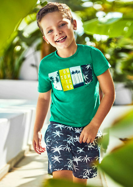 Mayoral Boy SS22 Green Short Set 3655
