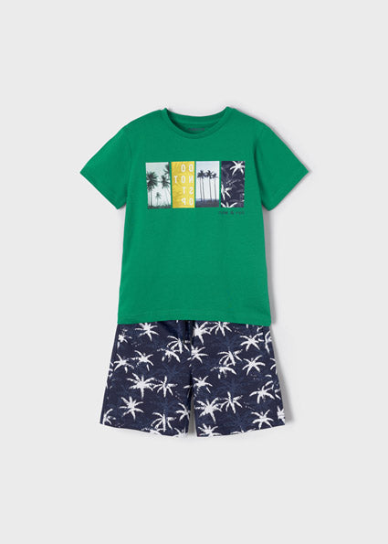 Mayoral Boy SS22 Green Short Set 3655