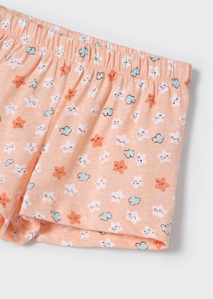Mayoral Girl SS22 Peach Print Pajamas 3751