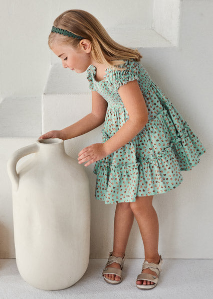 Mayoral Girl SS22 Jade Heart Dress 3927