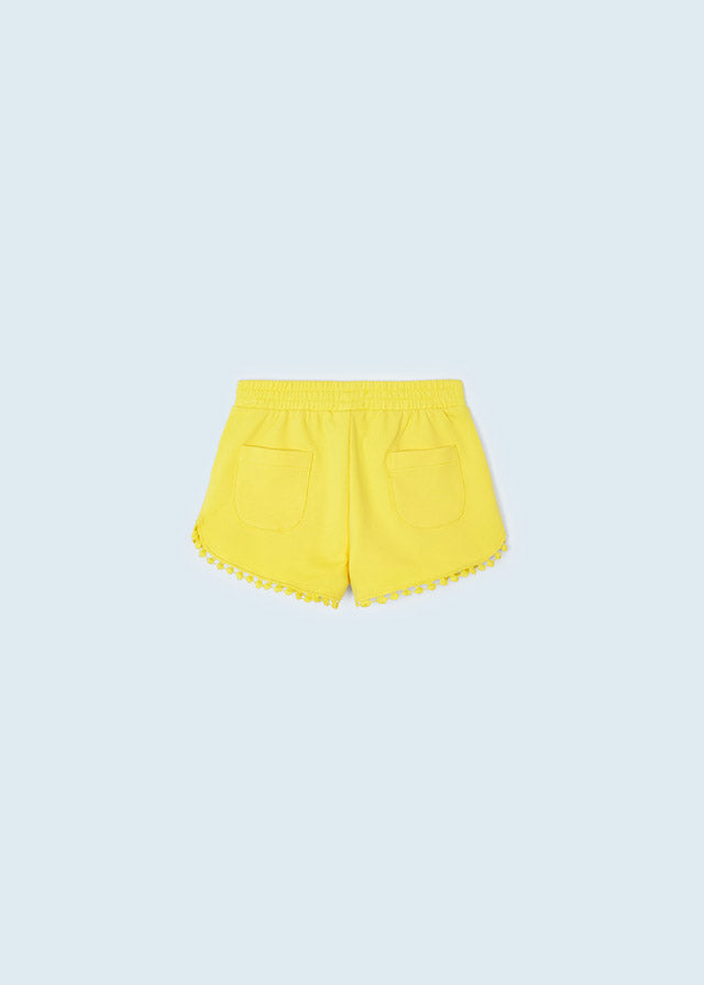 Mayoral Girl SS23 Yellow Chenille Shorts 607