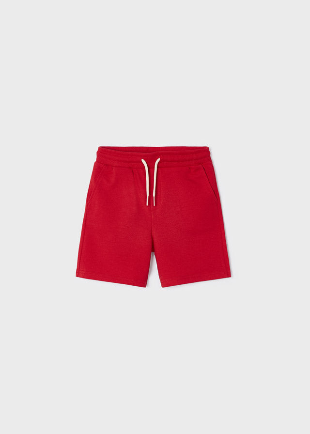 Mayoral Boy Red Fleece Shorts 611