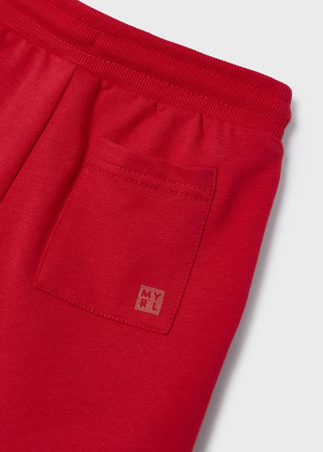 Mayoral Boy Red Fleece Shorts 611