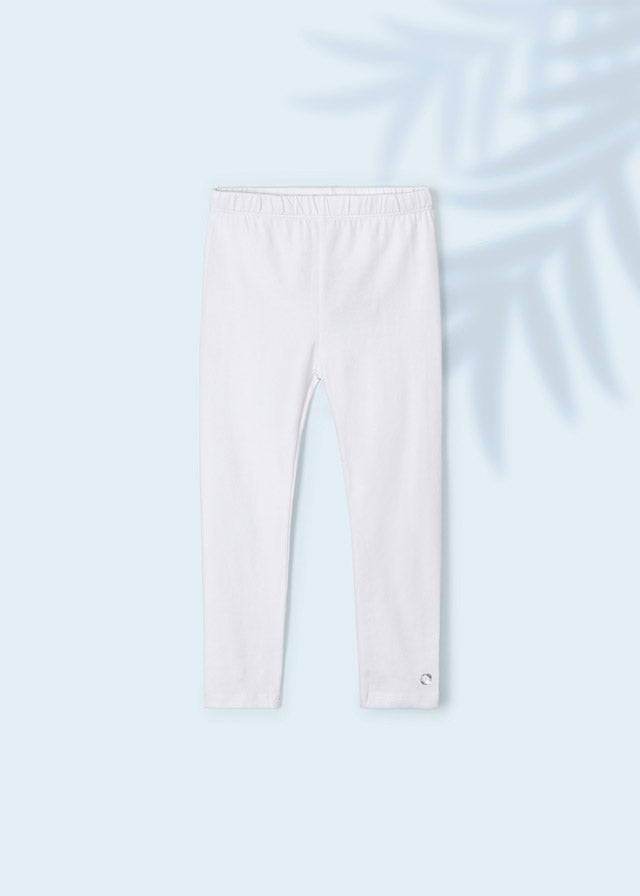 Mayoral Girl White Full Length Leggings 748