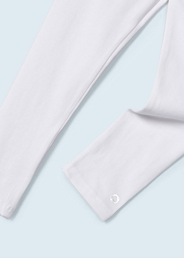 Mayoral Girl White Full Length Leggings 748