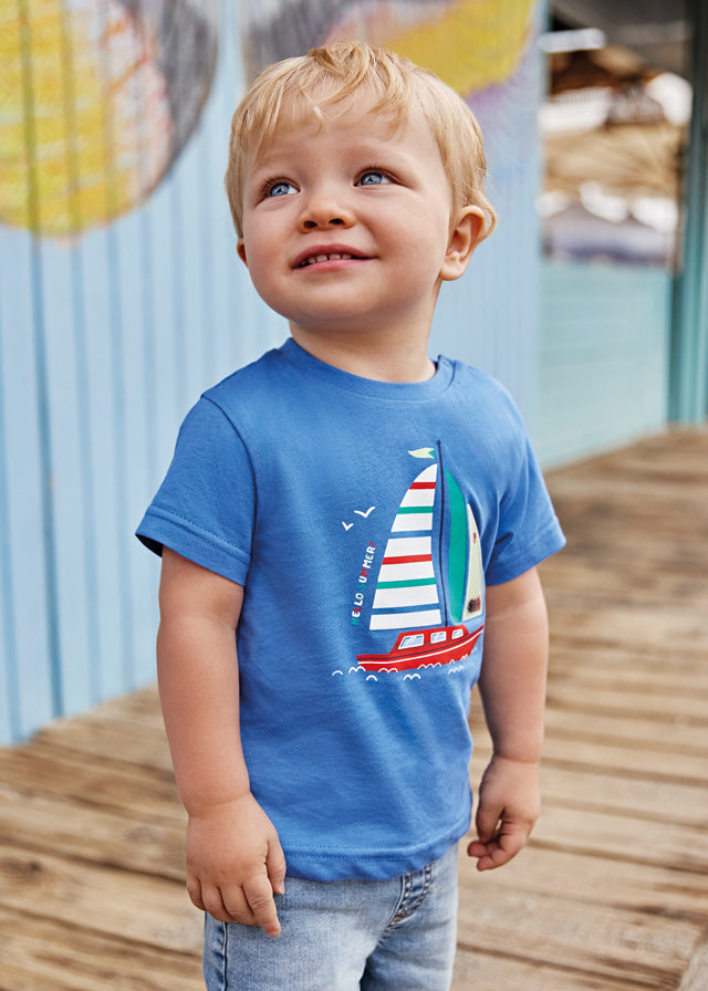 Mayoral Baby Boy Sailing Boat T-Shirt 1022