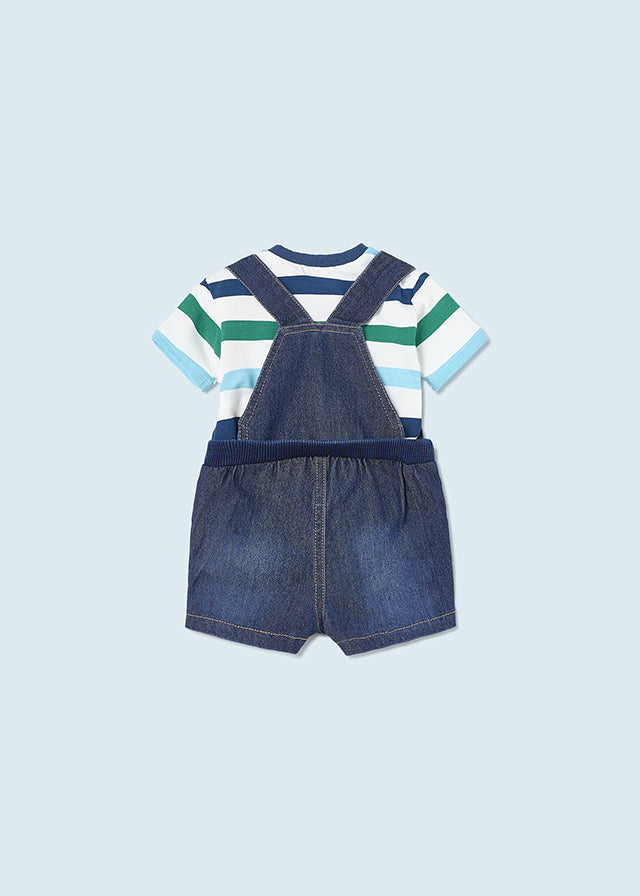 Mayoral Baby Boy Denim Dungarees & Top 1628