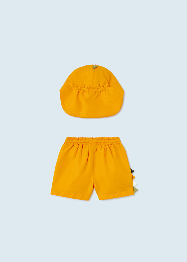 Mayoral Baby Boy Dinosaur Swim Shorts & Sun Hat 1642