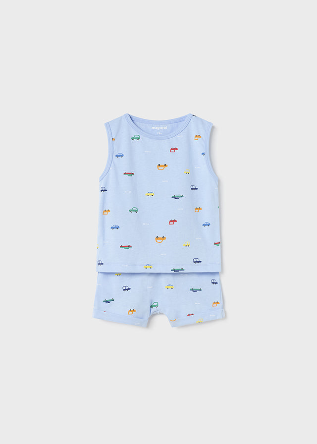 Mayoral Baby Boy Car Pyjamas 1788