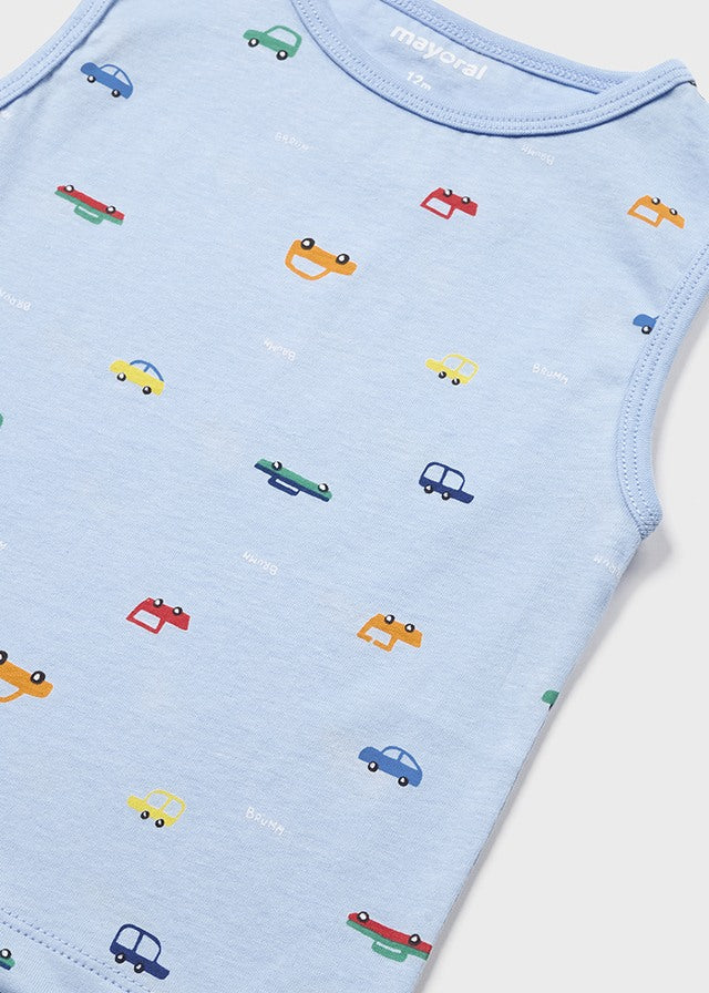 Mayoral Baby Boy Car Pyjamas 1788