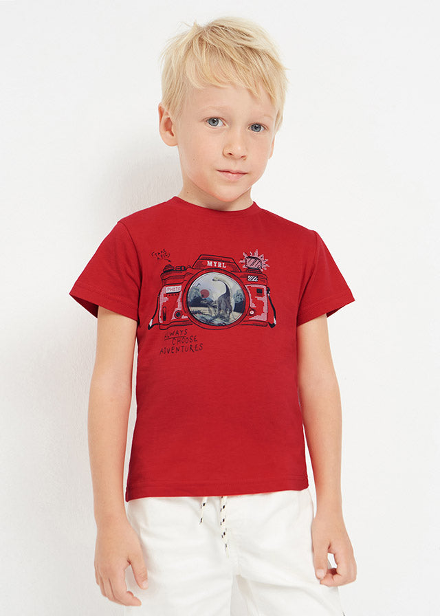 Mayoral Boy SS23 Red Camera T-shirt 3003