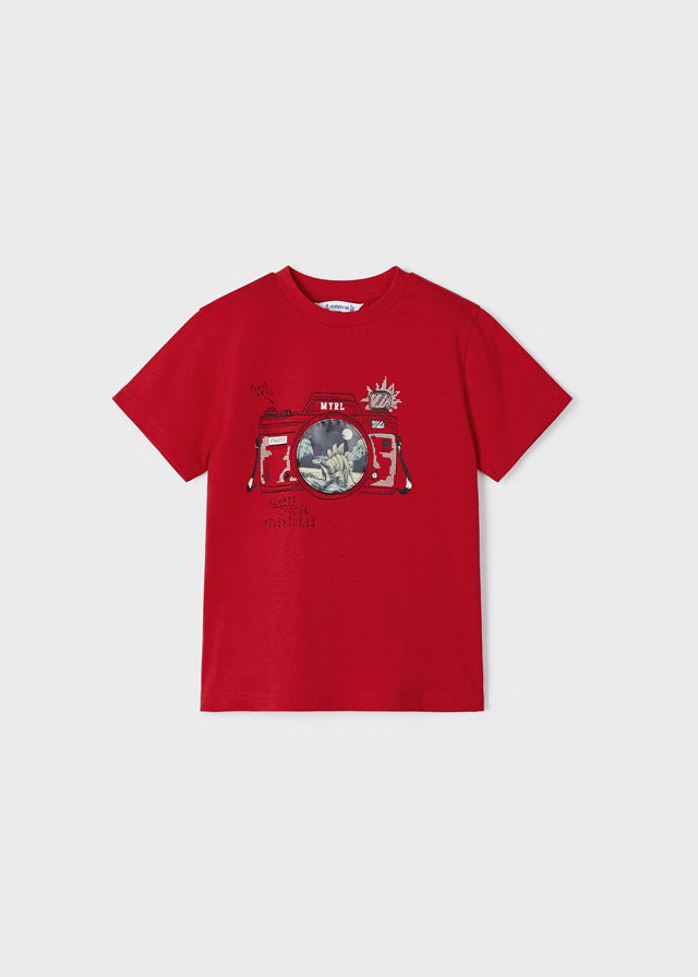 Mayoral Boy SS23 Red Camera T-shirt 3003