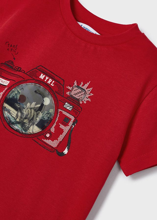 Mayoral Boy SS23 Red Camera T-shirt 3003