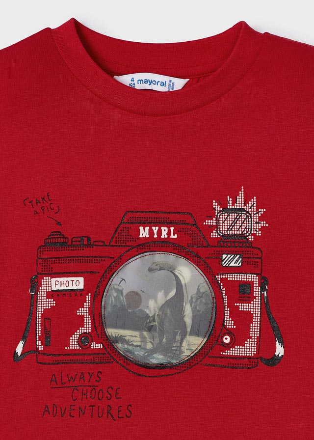 Mayoral Boy SS23 Red Camera T-shirt 3003