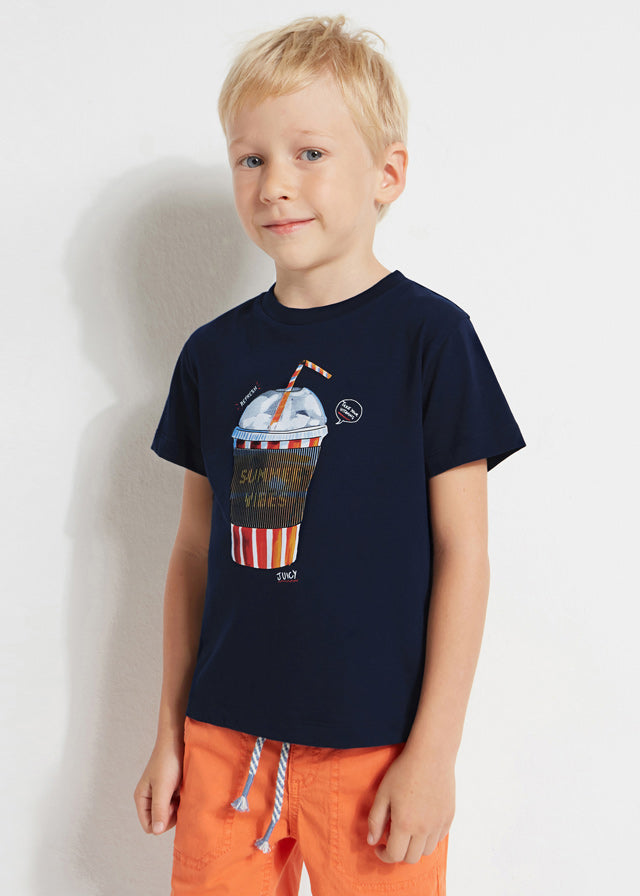 Mayoral Boy SS23 Navy Summer Vibes T-shirt 3014