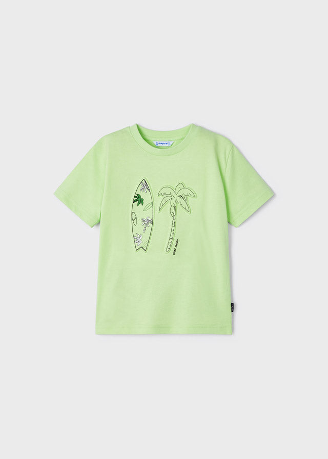 Mayoral Boy Neon Green Surf T-shirt 3019