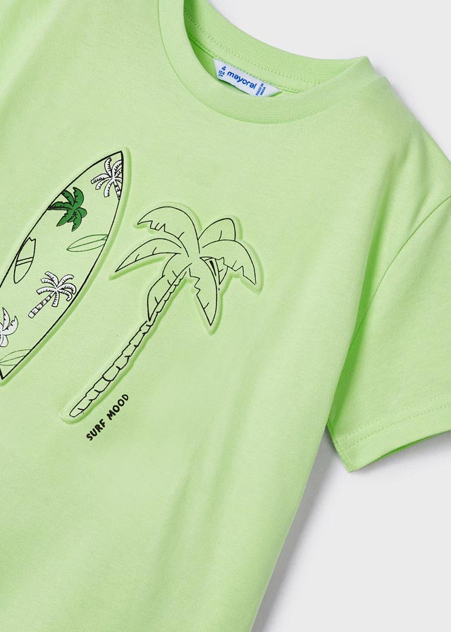 Mayoral Boy Neon Green Surf T-shirt 3019