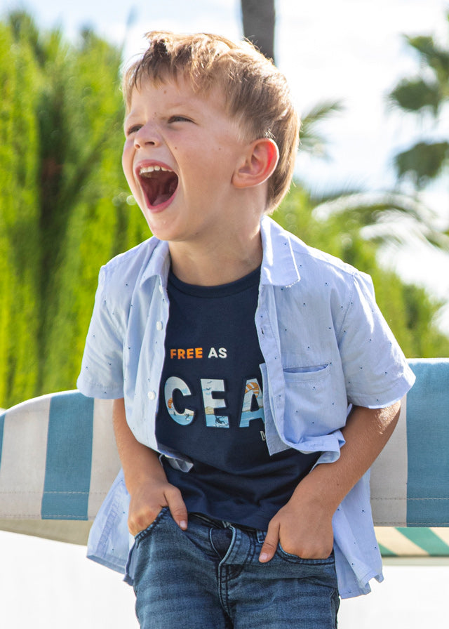 Mayoral Boy Navy Ocean Surf T-shirt 3019