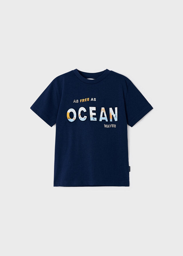 Mayoral Boy Navy Ocean Surf T-shirt 3019